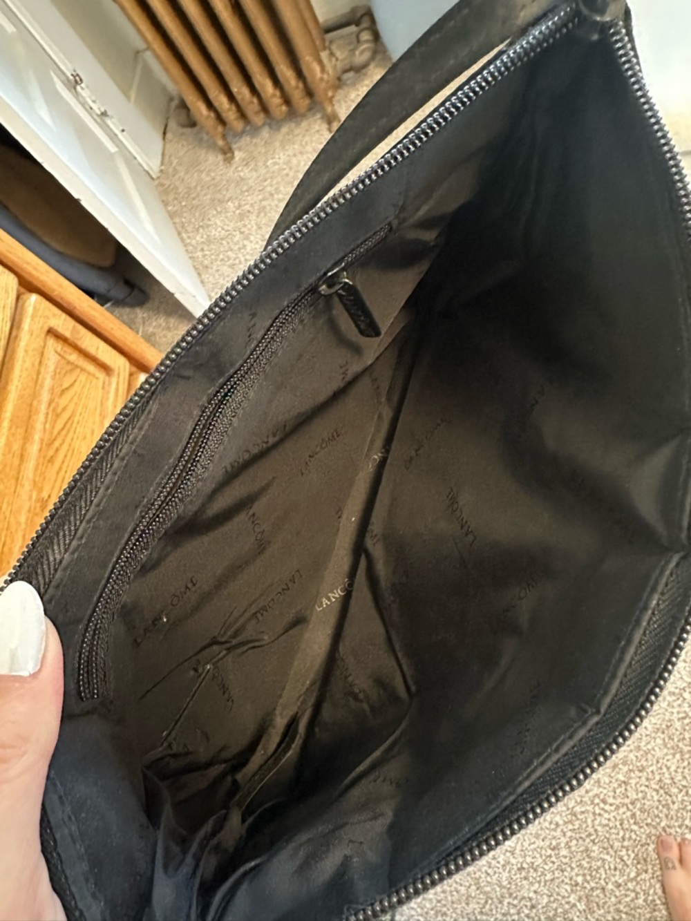 Black Ruffled Shoulder Bag - Picture 3 of 3
